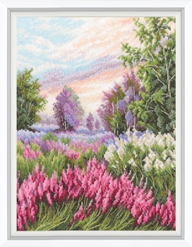 Broderikit Tavla Wind in the herbs - Vind i ett blommande fält