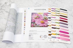 Broderikit Tavla Honey Blooms - Rosa blommor och bin