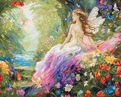 Broderikit Tavla Enchanted Spring - Förtrollad vår