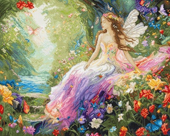 Broderikit Tavla Enchanted Spring - Förtrollad vår