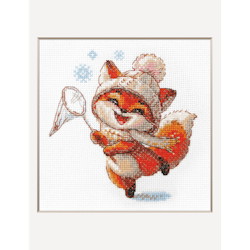 Broderikit Tavla - Aine collection "Playful Fox" - Lekfull Räv