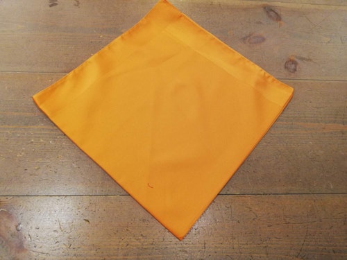 Retro scarf scarves sjal orange enfärgad blank rand