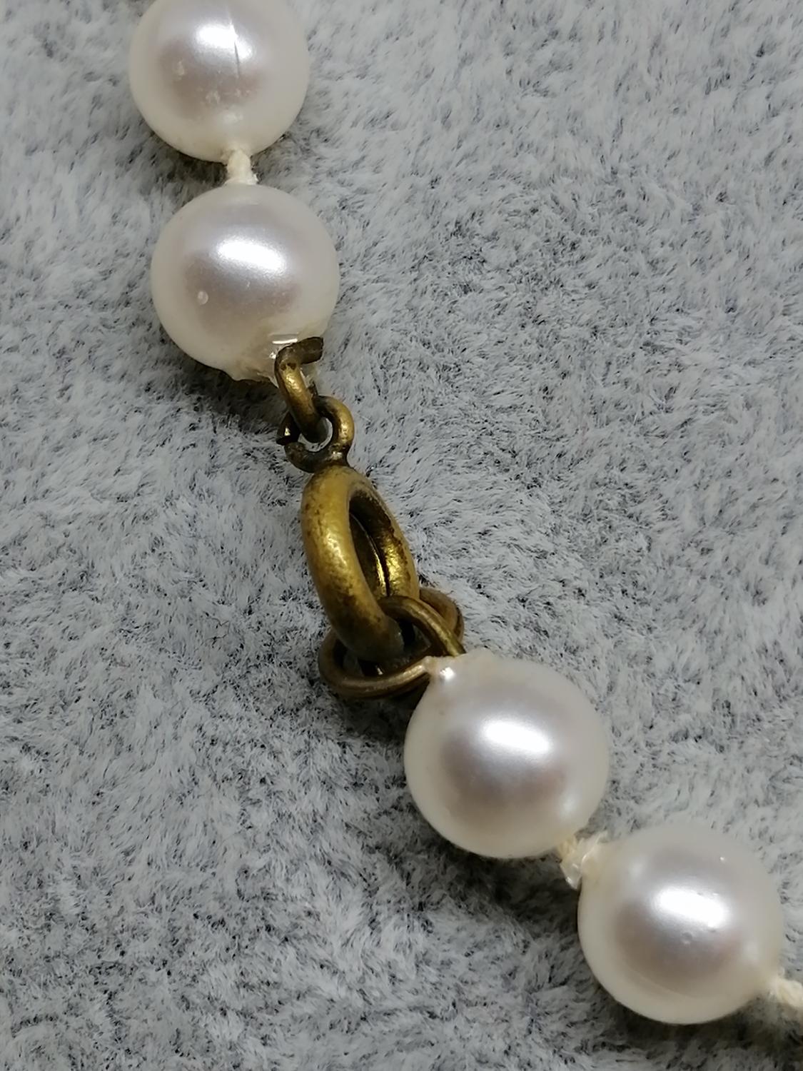 Vintage retro bijouteri smycke halsband pärlhalsband