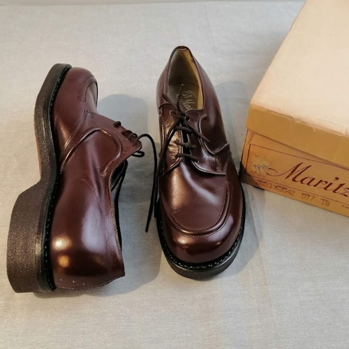 Vintage Maritza brun promenadsko g-sula snörning stl 3,5A ca 36