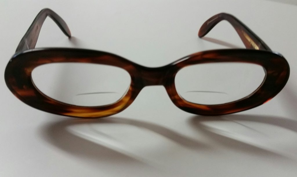 Vintage glasögon med styrka dam bruna kraftiga bågar 60-tal - Vintage  Corner Österlen