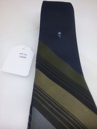 Vintage retro rockabilly slips 50-tal 60-tal blå ränder i grönt beige ljusblått