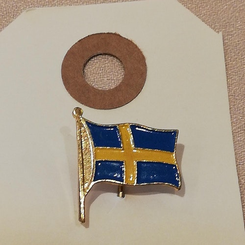 Bijouteri brosch pin svenska flaggan