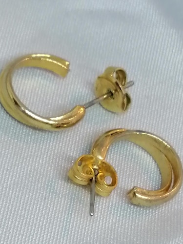 Retro bijouteri smycke örhänge små ringar guldf
