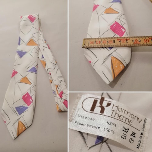 Vintage slips 80-tal klatschiga färger i pastell Harmony Theme