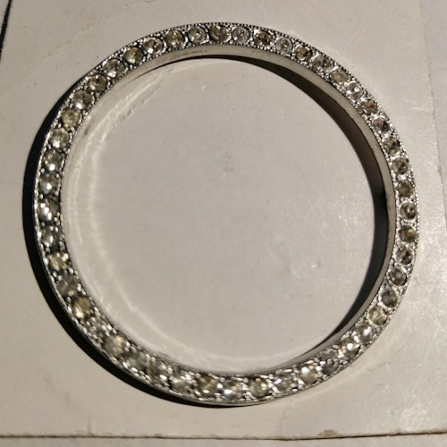 Vintage cirkel med glittrande stenar sytillbehör klänningsdekoration