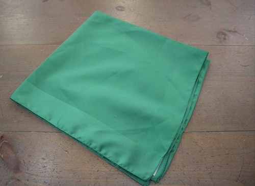 Retro scarf scarves sjal äppelgrön med blank kant kvadratisk