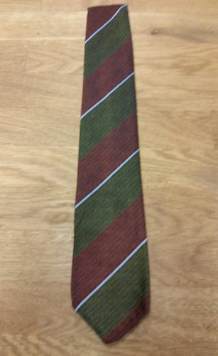 Retro slips 60-tal grön och rödrandig