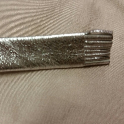 Skärp bälte retro silverfärgat smalt knytskärp 7080-tal
