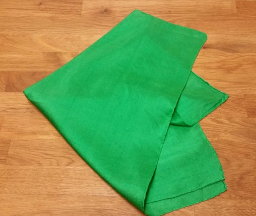 Retro scarf scarves sjal liten grön siden