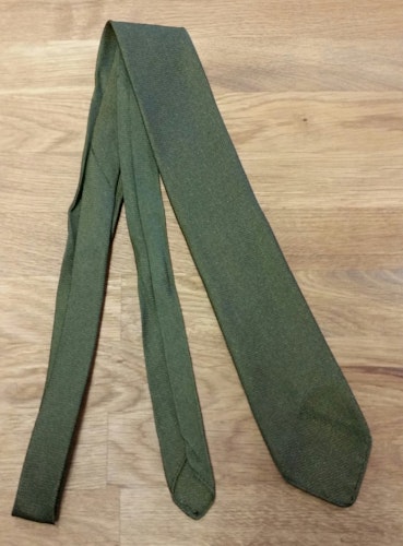 Retro slips grön med guldglitter Herr Cege Trevira 506070-tal