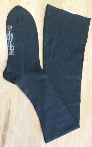 Vintage svarta stockings ullstrumpor för strumpebandshållare 50-tal deadstock
