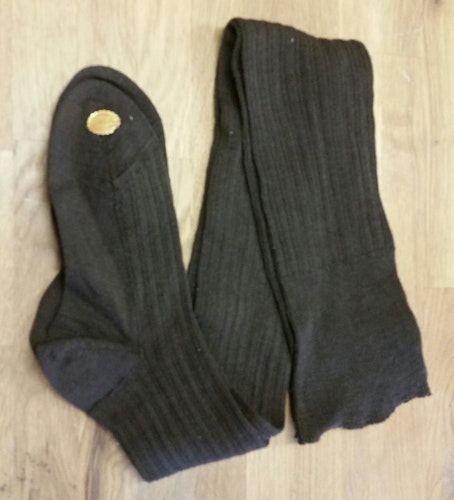 Vintage bruna stockings ullstrumpor för strumpebandshållare 50-tal deadstock