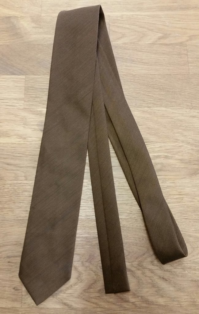 Retro slips brun smalare 50-tal, 60-tal Rockabilly Ateljévävd SIlja