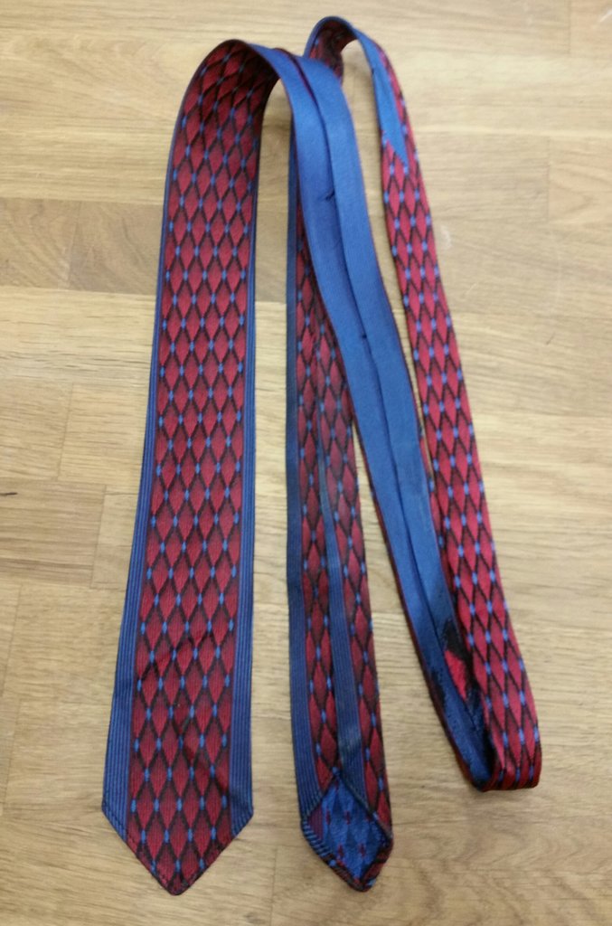Vintage retro slips blå och röd smalare 50-tal, 60-tal Rockabilly