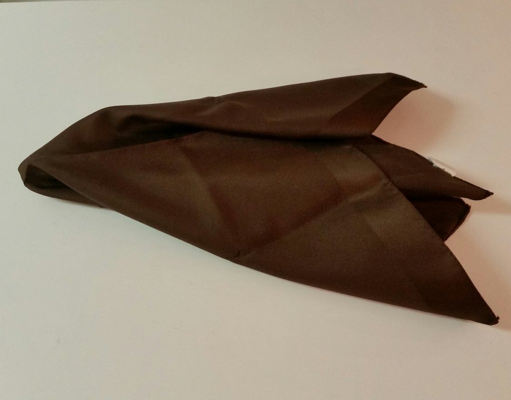 Retro vintage scarf scarves sjal brun trevira Boselli Italien