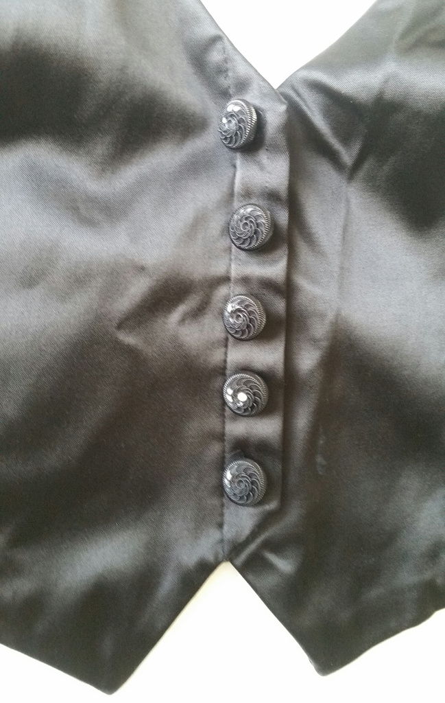 Retro svart top med knytband i nacken midjekort, 70-tal 80-tal