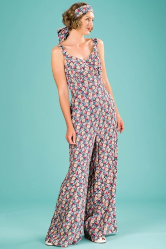 Emmy Design - the Biarritz Beach Pajamas, bright floral print stl 38