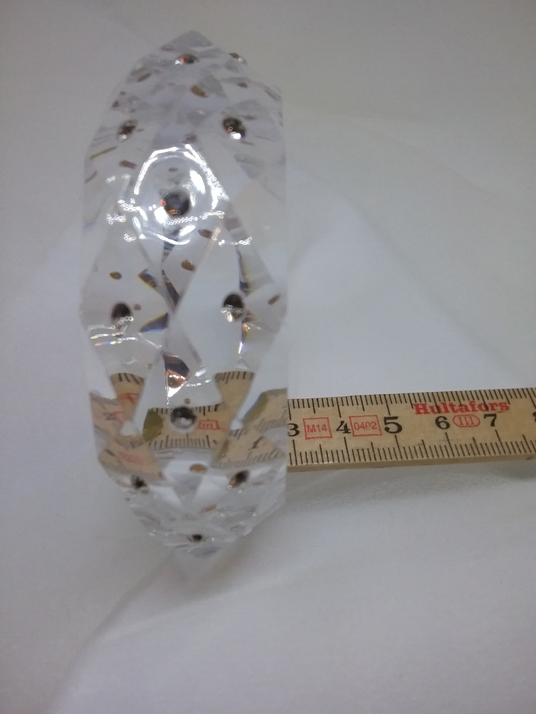 Retro armband plast genomskinligt kantigt med strass-stenar