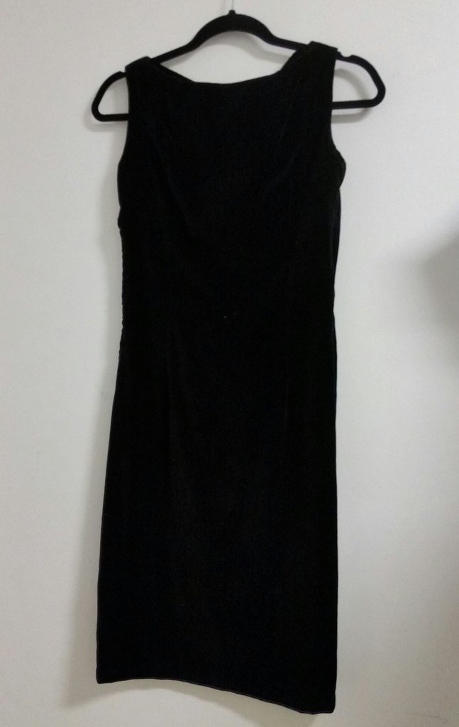 Retro vintage dress, klänning och jacka i svart sammet Martinette 60-tal