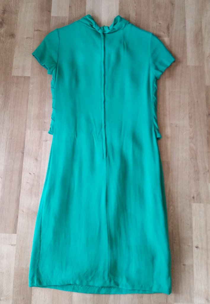 Retro vintage grön klänning Dehå 6070-tal