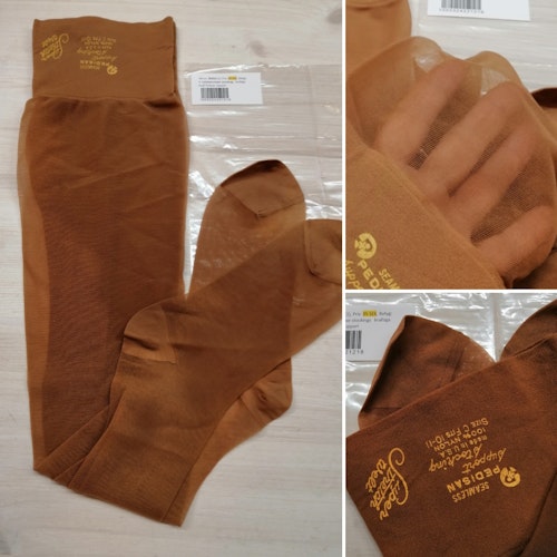 Vintage nylonstrumpor stockings för strumpebandsh kraftiga hudf Pedisan support