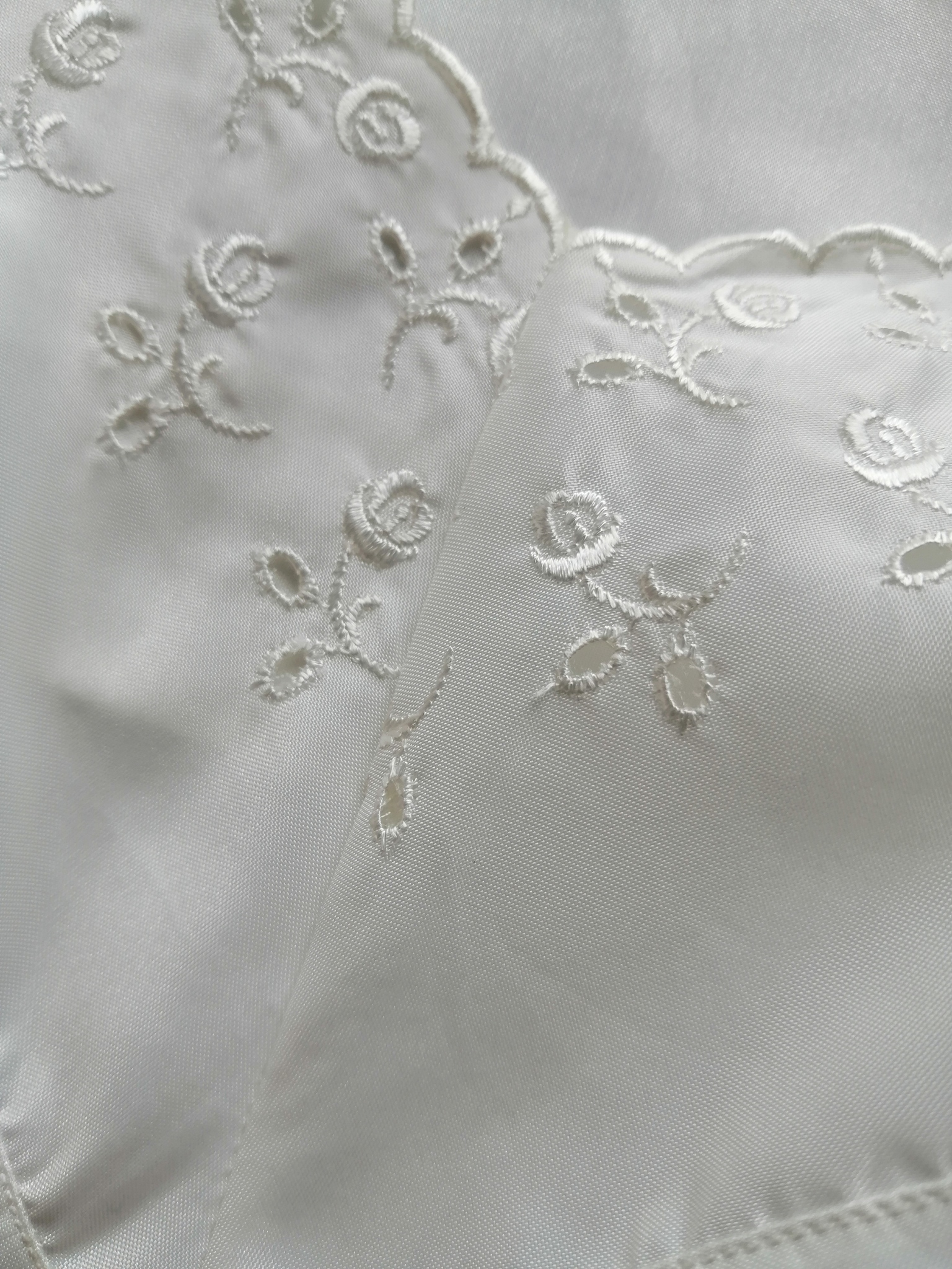 Vintage 60-tal Grace underklänning vit satin-blank blixtlås brodyrspets