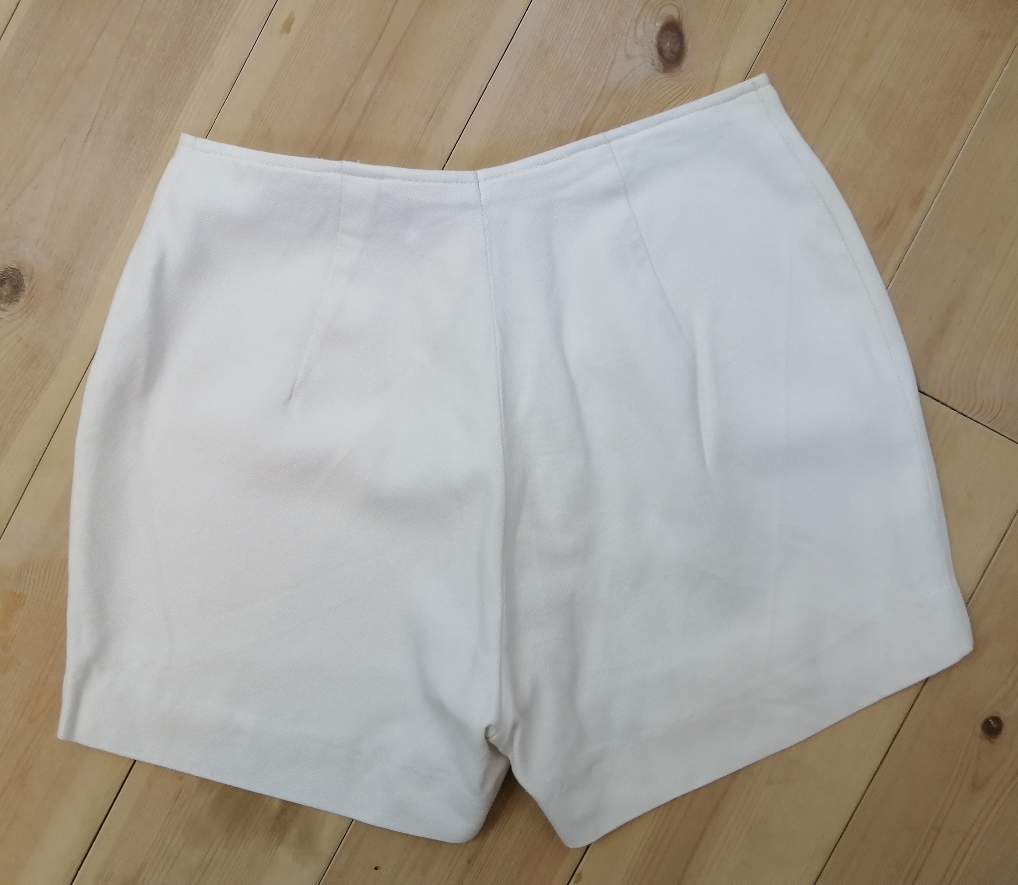 Vintage korta snäva vita shorts -tal