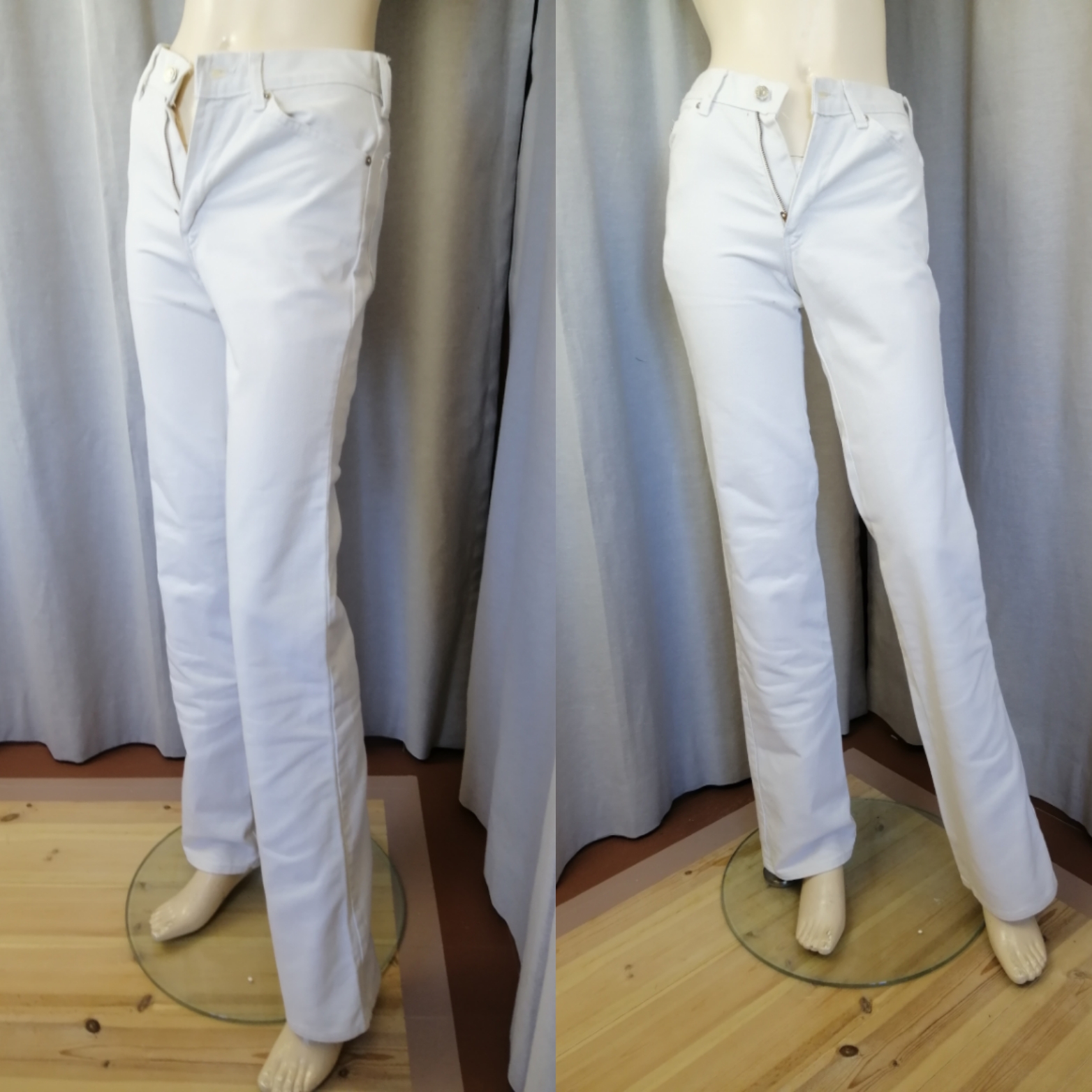 Vintage Levis jeans vita raka ben hög midja 70-tal 80-tal