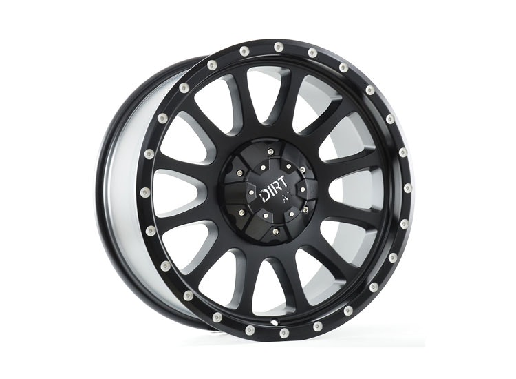 D95 Flatblack Milled Rivets 9×18 5/120 ET20