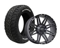 Komplett fälgpaket D88 9x18" ET25 265/60R18 VW Amarok