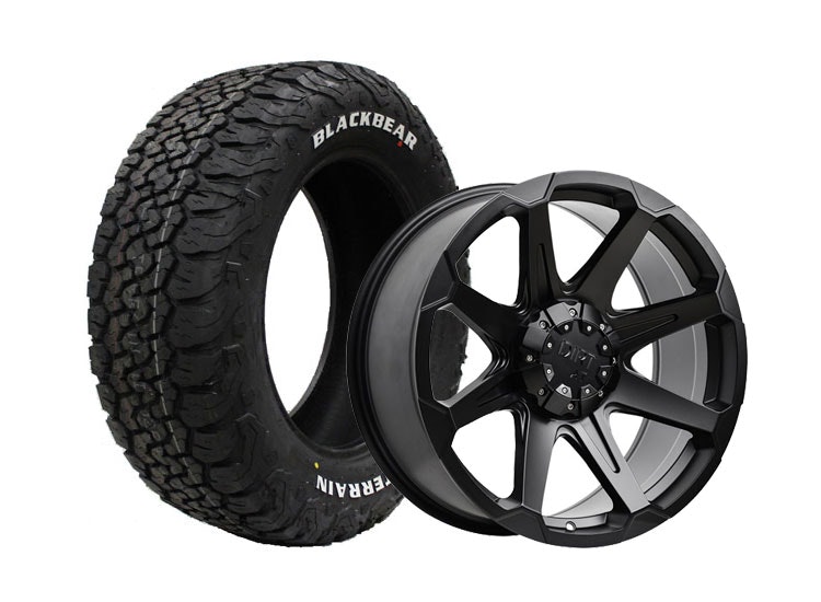 Komplett fälgpaket D05 Flatblack 9×20″ 6/139,7 ET20 265/50R20
