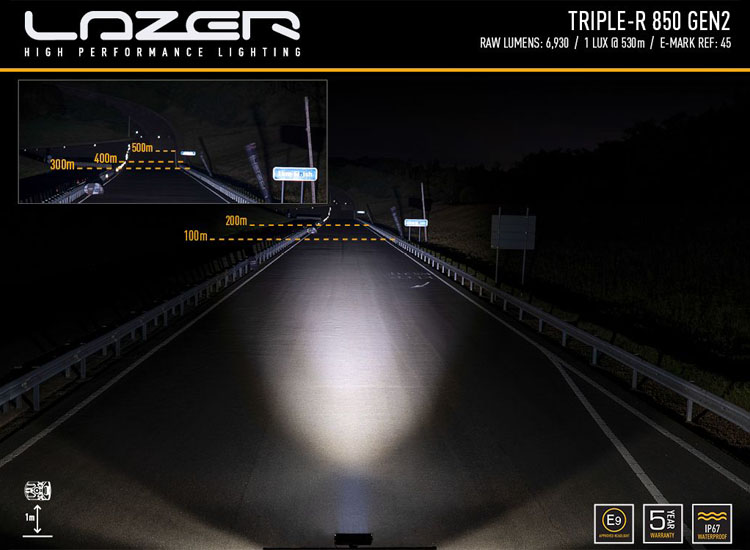 Lazer Triple-R 850 12.7 tum LED ramp