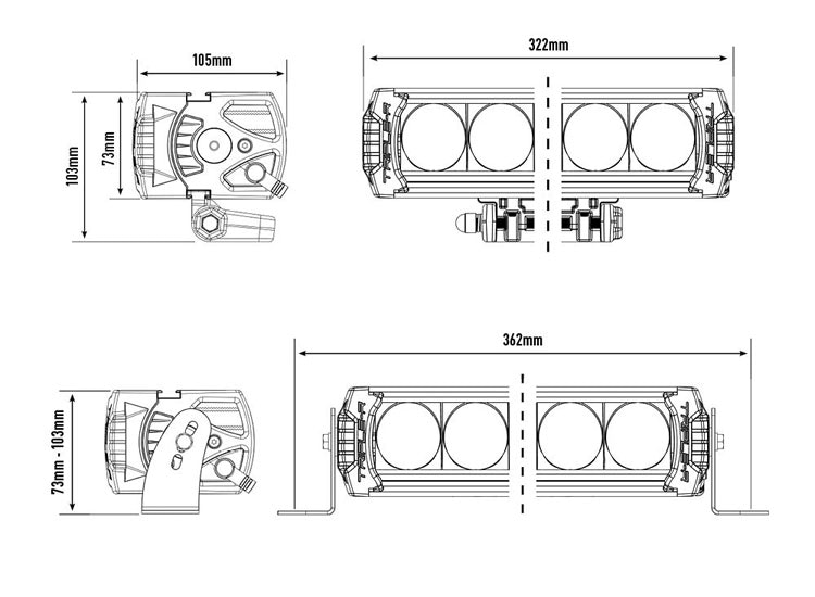 Extraljuskit Lazer Triple-R 850 (G2) Ford Ranger Raptor 2023+