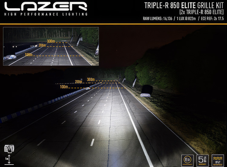 Extraljuskit Lazer Triple-R 850 Elite (G2) Ford Ranger Raptor 2023+