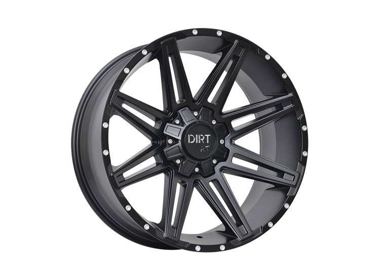 DIRT A.T D88 Flatblack milled rivets 8,5x20 5x112/120 ET45 CB74,1