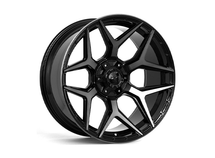 DIRT A.T D44 Glossblack tinted face 9×20 5×120/139,7 ET20 CB78,1