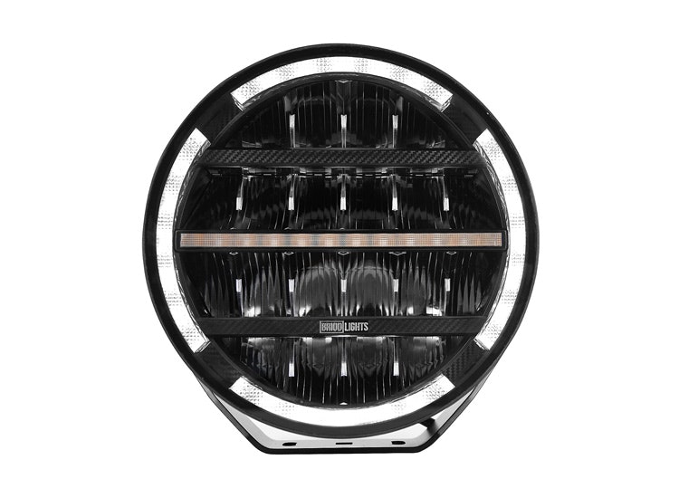2-Pack BriodLights Olympus LED extraljus 9tum med kabelsats