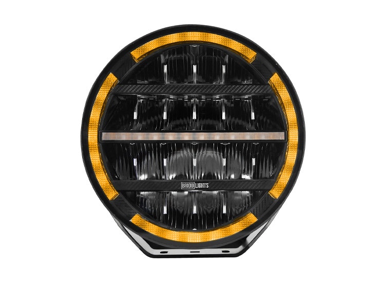 3-Pack BriodLights Olympus LED extraljus 9tum med kabelsats