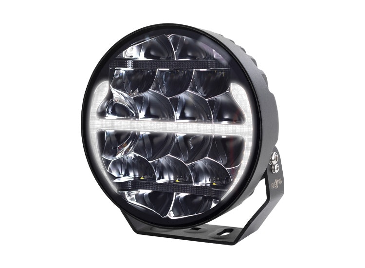 5-pack Predator 9tum LED extraljus med kabelsats