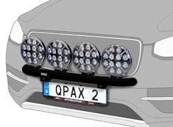Q-light extraljusbåge rak Volvo XC90 2015+