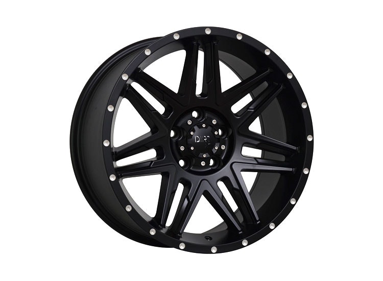 D62 Flatblack Milled Rivets 9×20 6/139,7 ET25