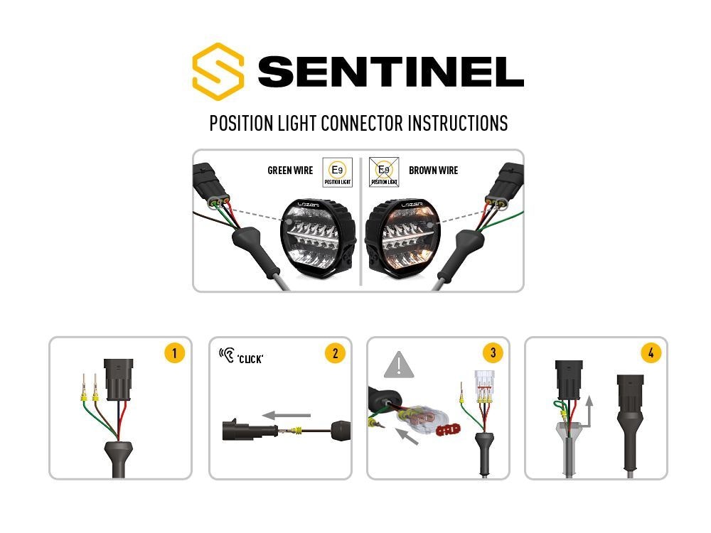 Lazer Sentinel STD Black LED extraljus