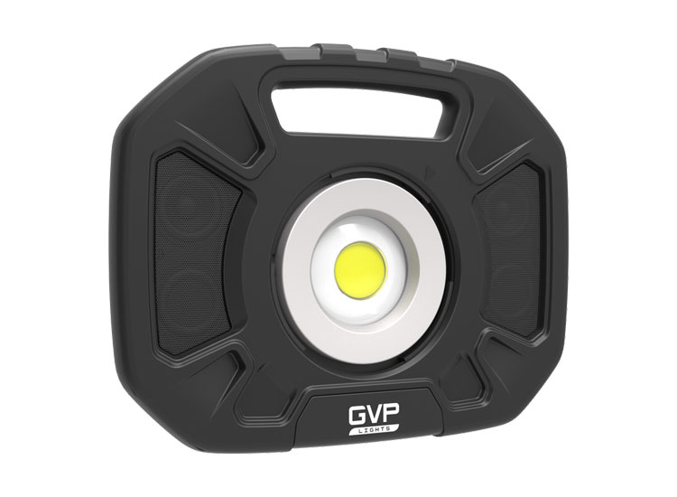 Bärbar arbetsbelysning GVP 40W med högtalare