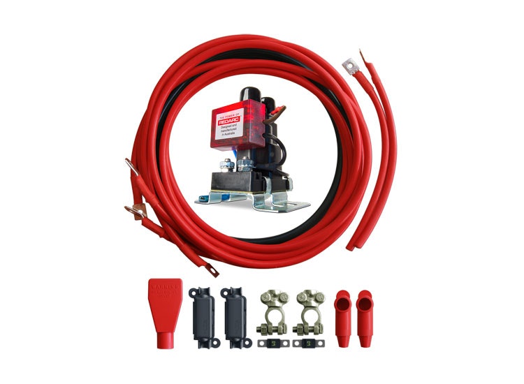 REDARC smart start batteri isolator 12V 100A + kabelsats