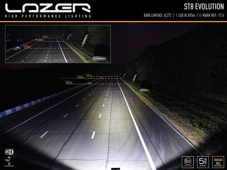 Lazer ST8 Evolution 14,3 tums LED ramp